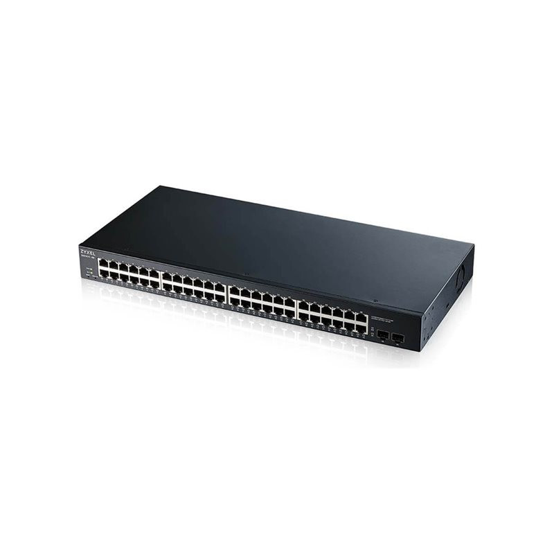Commutateur - intelligent - 48 x 10 - 100 - 1000 + 2 x Gigabit SFP - de bureau, Montable sur... (GS1900-48-EU0102F)_1
