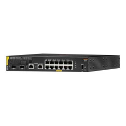 Commutateur - Géré - 12 x 10 - 100 - 1000 (PoE+) + 2 x Gigabit SFP + 2 x 1000Base-T - Montable sur ... (R8N89ARABB)_1