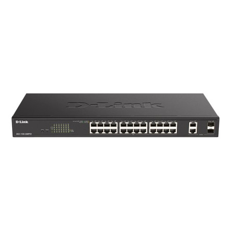 Commutateur - intelligent - 24 x 10 - 100 - 1000 (PoE) + 2 x SFP Gigabit combiné - de bureau... (DGS-1100-26MPV2/E)_1