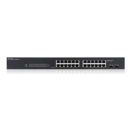 Commutateur - intelligent - 24 x 10 - 100 - 1000 + 2 x Gigabit SFP (liaison montante) - de b... (GS1900-24-EU0102F)_2