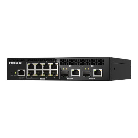 Commutateur - Géré - 8 x 2.5GBase-T + 2 x combo 10 Gigabit SFP+ - RJ-45 - de bureau, Montable su... (QSW-M2108R-2C)_1