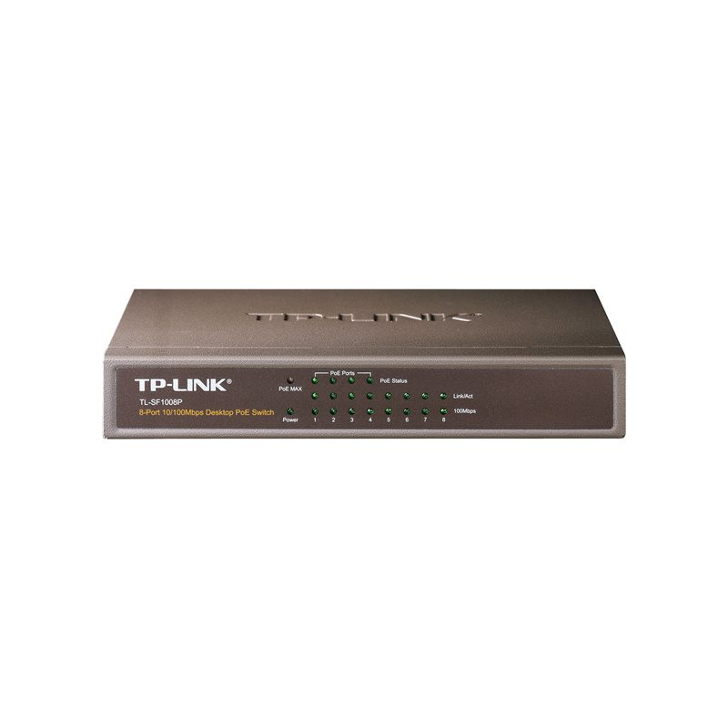 TP-LINK 8 port 10 - 100M PoE Switch (TL-SF1008P)_1