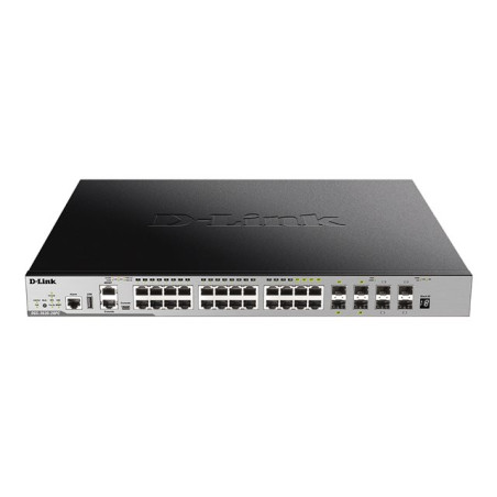 xStack3630-28PC - 24 ports Gigabit PoE - PoE+ dont 4 Combo 1000Base-T - SFP & 4 ports 10GE SF... (DGS-3630-28PC/SI)_1
