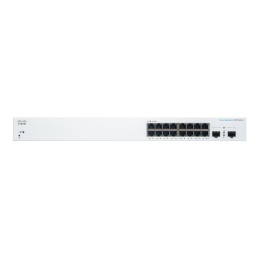 Commutateur - intelligent - 16 x 10 - 100 - 1000 + 2 x Gigabit SFP (liaison montante) - Monta... (CBS220-16T-2G-EU)_2