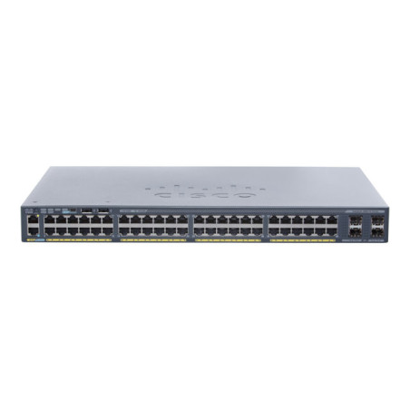 Commutateur - Géré - 48 x 10 - 100 - 1000 + 4 x Gigabit SFP - de bureau, Montable sur rack ... (WS-C2960X-48TSL-RF)_1
