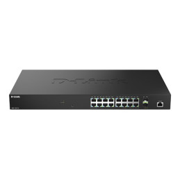 Commutateur - C2+ - intelligent - 18 x 10 - 100 - 1000 - 2.5G + 2 x 10 Gigabit SFP+ - de bureau (DMS-1250-18/E)_1