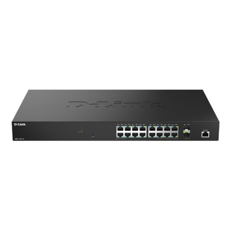 Commutateur - C2+ - intelligent - 18 x 10 - 100 - 1000 - 2.5G + 2 x 10 Gigabit SFP+ - de bureau (DMS-1250-18/E)_1
