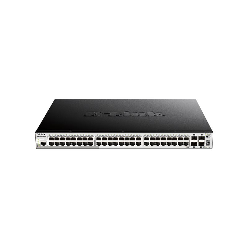 Commutateur - C3 - intelligent - 48 x 10 - 100 - 1000 (PoE+) + 4 x 10 Gigabit SFP+ - de burea... (DGS-1510-52XMP/E)_1