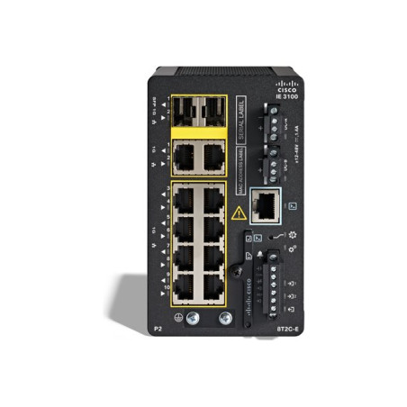 Network Essentials - commutateur - Géré - 8 x 10 - 100 - 1000 (PoE+) + 2 x combinaison Gigabit ... (IE-3100-8P2C-E)_1