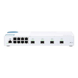 Commutateur - Géré - 8 x 10 - 100 - 1000 + 4 x 10 Gigabit SFP+ - de bureau (QSW-M408S)_1