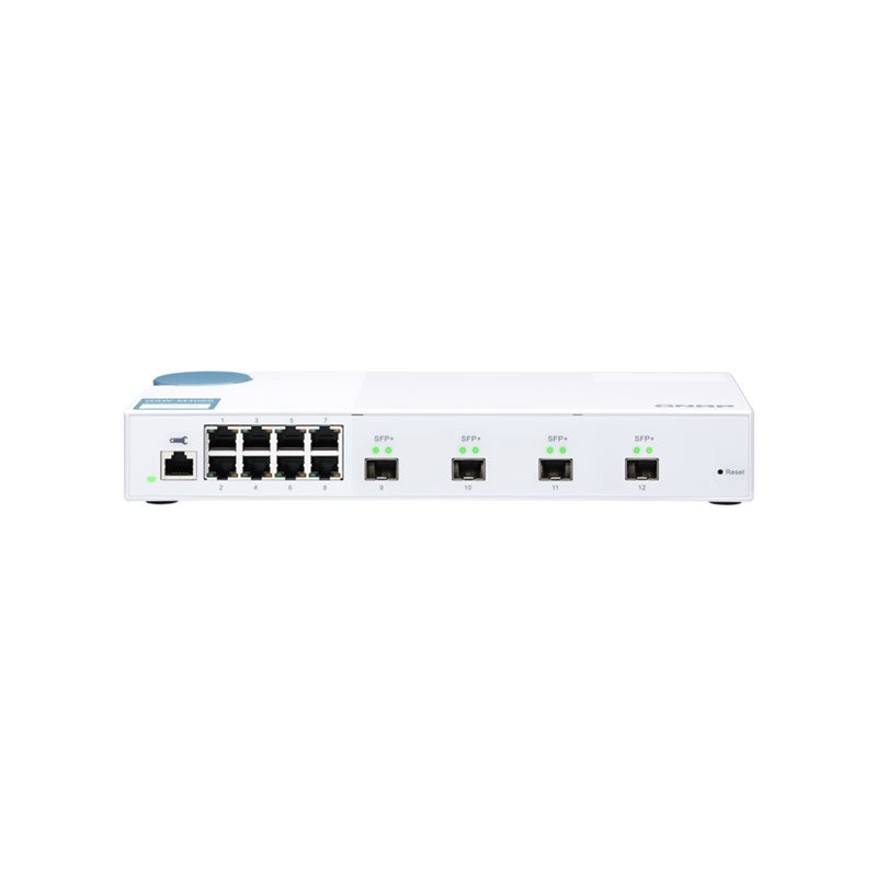 Commutateur - Géré - 8 x 10 - 100 - 1000 + 4 x 10 Gigabit SFP+ - de bureau (QSW-M408S)_1