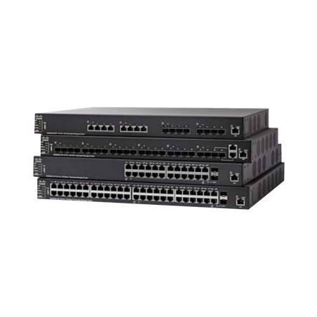 Commutateur - C3 - Géré - 24 x 10 - 100 (PoE+) + 2 x combo 10 gigabits SFP+ + 2 x SFP+ - Mo... (SF550X-24MPK9EU-RF)_1