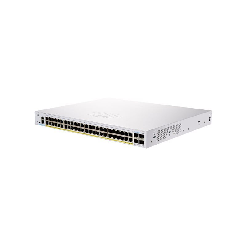 Commutateur - C3 - intelligent - 48 x 10 - 100 - 1000 (PoE+) + 4 x 10 Gigabit SFP+ - Montable... (CBS250-48P-4X-EU)_1