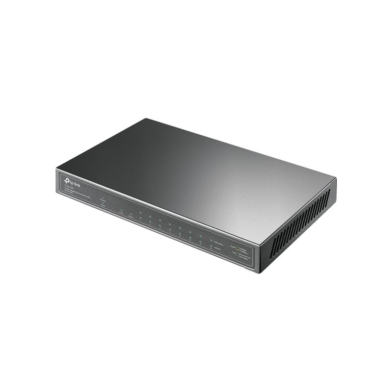 Commutateur - non géré - 8 x 10 - 100 - 1000 (PoE+) + 1 x 10 - 100 - 1000 (liaison montante) + 1 x ... (TL-SG1210P)_1