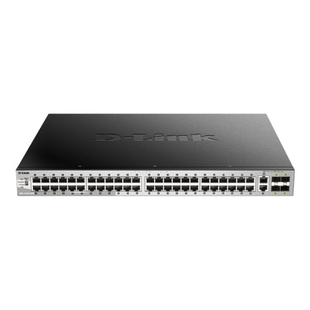 Commutateur - L3 Lite - Géré - 48 x 10 - 100 - 1000 (PoE) + 2 x 10 Gigabit Ethernet + 4 x 10 G... (DGS-3130-54PS/E)_1