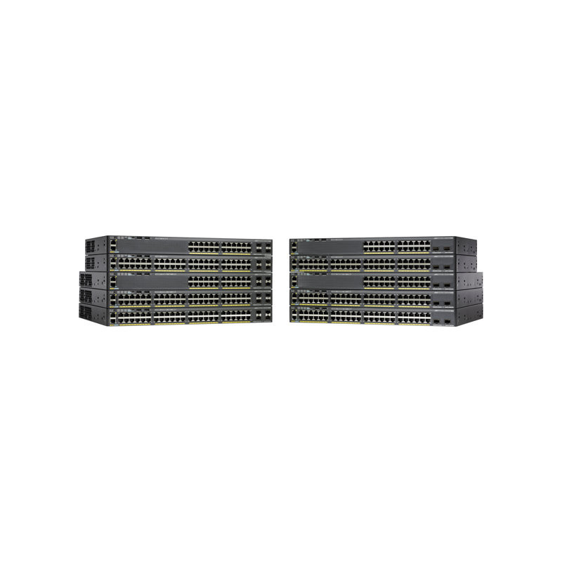 Commutateur - Géré - 24 x 10 - 100 - 1000 (PoE+) + 4 x Gigabit SFP - de bureau, Montable su... (WS-C2960X-24PSL-RF)_1