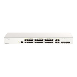 Commutateur - intelligent - 24 x 10 - 100 - 1000 + 4 x SFP Gigabit combiné - Montable sur rack -... (DBS-2000-28/E)_1
