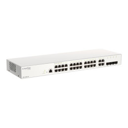 Commutateur - intelligent - 24 x 10 - 100 - 1000 + 4 x SFP Gigabit combiné - Montable sur rack -... (DBS-2000-28/E)_2