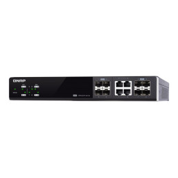 Commutateur - Géré - 4 x 10 Gigabit SFP+ + 4 x combo 10 Gigabit SFP+ - RJ-45 - de bureau, Montable... (QSW-M804-4C)_1