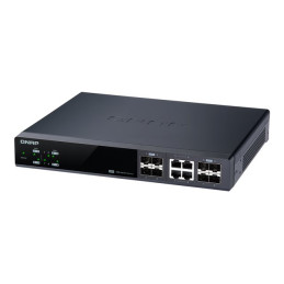 Commutateur - Géré - 4 x 10 Gigabit SFP+ + 4 x combo 10 Gigabit SFP+ - RJ-45 - de bureau, Montable... (QSW-M804-4C)_2