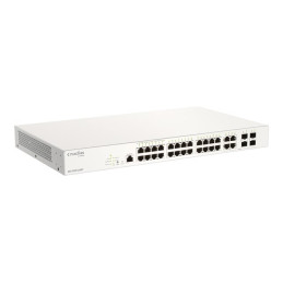 Commutateur - intelligent - 24 x 10 - 100 - 1000 (PoE+) + 4 x SFP Gigabit combiné - Montable s... (DBS-2000-28MP/E)_1