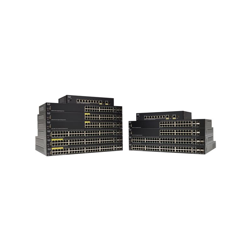 Commutateur - C3 - Géré - 24 x SFP + 2 x combo Gigabit Ethernet - SFP Gigabit - Montable su... (SG350-28SFPK9EU-RF)_1