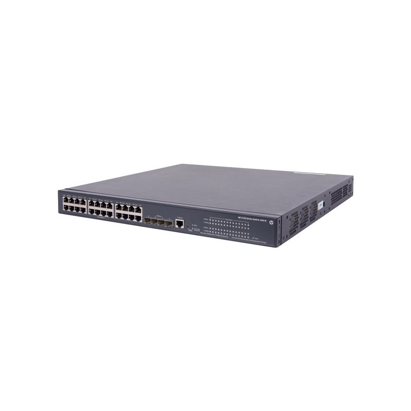 Commutateur - C3 - Géré - 24 x 10 - 100 - 1000 (PoE+) + 4 x Gigabit SFP - Montable sur rack - PoE+ (370... (JG091B)_1