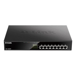 8-Port 10 - 100 - 1000Mbps PoE+ - 30 watts par port max - Budget PoE 140W (DGS-1008MP)_1