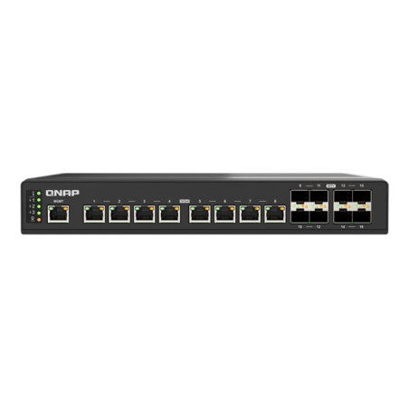 Commutateur - Géré - 8 x 10 Gigabit SFP+ + 8 x 100 - 1000 - 2.5G - 5G - 10GBase-T - Montable s... (QSW-IM3216-8S8T)_1
