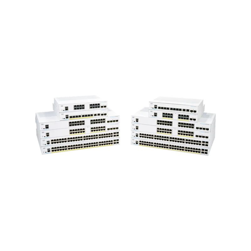 Commutateur - C3 - Géré - 8 x 10 - 100 - 1000 (PoE+) + 2 x SFP Gigabit combiné - Montable s... (CBS350-8FPE2GEU-RF)_1