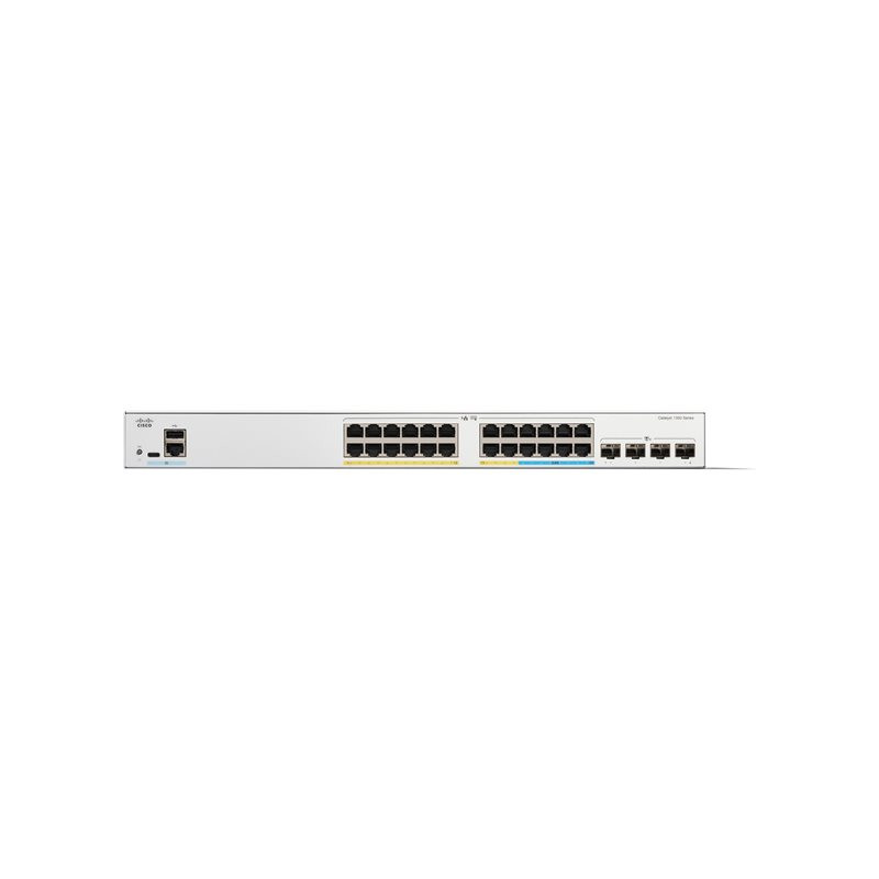 Commutateur - C3 - Géré - 16 x 10 - 100 - 1000 (PoE+) + 8 x 2.5G (PoE+) + 4 x 10 Gigabit SFP... (C1300-24MGP-4X-RF)_1