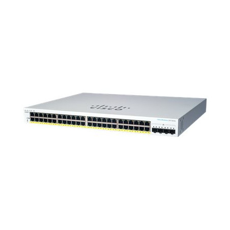 Commutateur - intelligent - 48 x 10 - 100 - 1000 (PoE+) + 4 x SFP+ 10 Go (liaison montante)... (CBS220-48P-4XEU-RF)_1