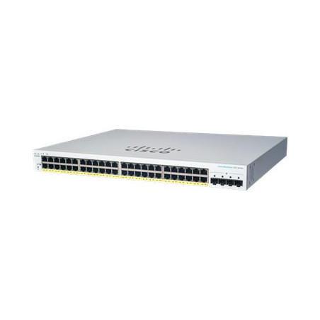 Commutateur - intelligent - 48 x 10 - 100 - 1000 (PoE+) + 4 x Gigabit SFP (liaison montante... (CBS220-48P-4GUK-RF)_1