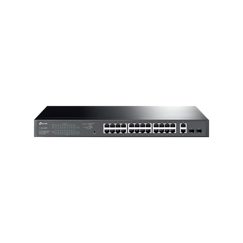 Commutateur - intelligent - 24 x 10 - 100 - 1000 (PoE+) + 2 x 10 - 100 - 1000 - Montable sur rack ... (TL-SG1428PE)_1