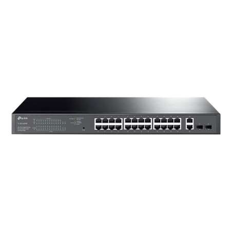 Commutateur - intelligent - 24 x 10 - 100 - 1000 (PoE+) + 2 x 10 - 100 - 1000 - Montable sur rack ... (TL-SG1428PE)_1