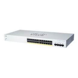 Commutateur - intelligent - 24 x 10 - 100 - 1000 (PoE+) + 4 x Gigabit SFP (liaison montante... (CBS220-24FP4GUK-RF)_1