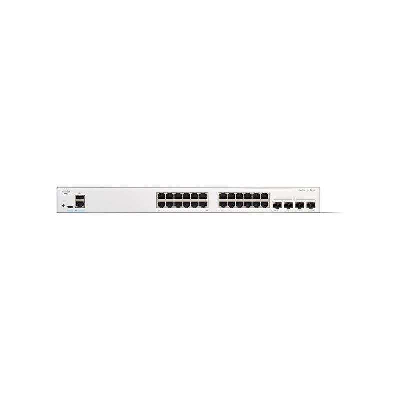 Commutateur - C3 - Géré - 24 x 10 - 100 - 1000Base-T + 4 x Gigabit SFP - Montable sur rack - r... (C1300-24T-4G-RF)_1