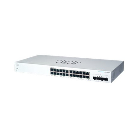 Commutateur - intelligent - 24 x 10 - 100 - 1000 + 4 x SFP+ 10 Go (liaison montante) - Mont... (CBS220-24T-4XUK-RF)_1