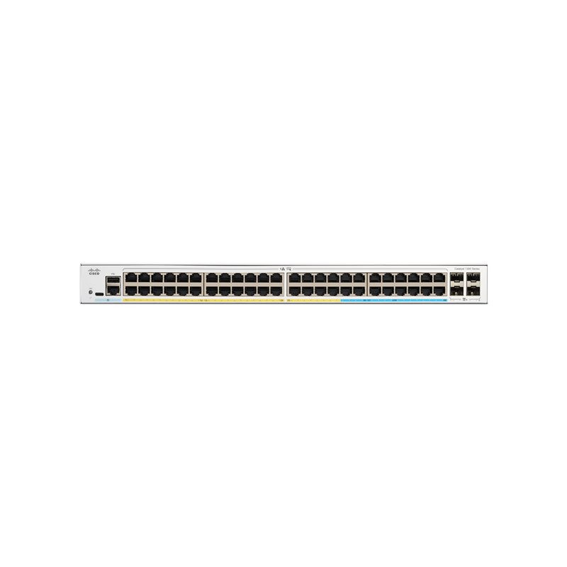 Commutateur - C3 - Géré - 48 x 10 - 100 - 1000 (PoE+) + 4 x 10 Gigabit SFP+ - Montable sur rac... (C1300-48P-4X-RF)_1