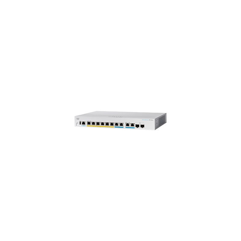 Commutateur - C3 - Géré - 6 x 10 - 100 - 1000 (PoE+) + 2 x 2.5GBase-T (PoE+) + 2 x combo 10... (CBS350-8MGP2XEU-RF)_1