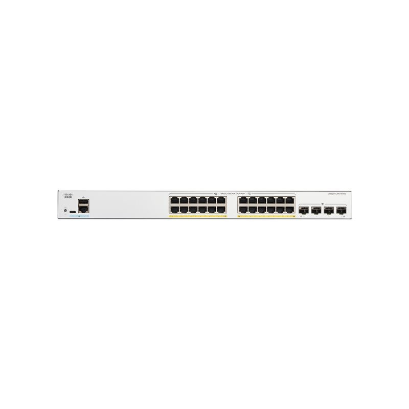 Commutateur - C3 - intelligent - 24 x 10 - 100 - 1000 (PoE+) + 4 x Gigabit Ethernet SFP - Mon... (C1200-24FP-4G-RF)_1