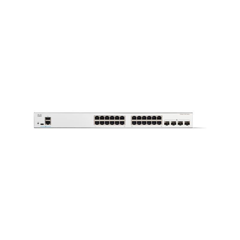 Commutateur - C3 - intelligent - 24 x 10 - 100 - 1000 + 4 x Ethernet 10 Go SFP+ - Montable sur... (C1200-24T-4X-RF)_1