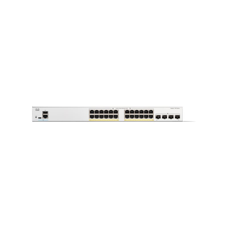 Commutateur - C3 - Géré - 24 x 10 - 100 - 1000 (PoE+) + 4 x 1 Gigabit SFP - Montable sur rack ... (C1300-24P-4G-RF)_1