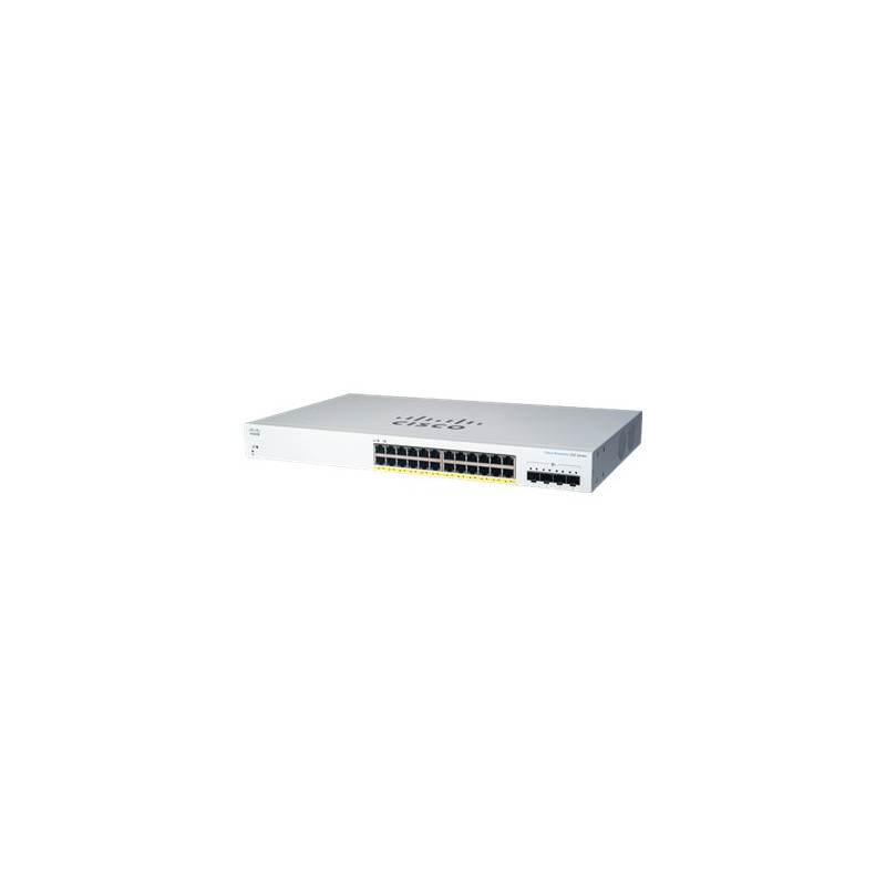 Commutateur - intelligent - 24 x 10 - 100 - 1000 (PoE+) + 4 x SFP+ 10 Go (liaison montante)... (CBS220-24P-4XUK-RF)_1
