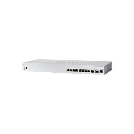 Commutateur - C3 - Géré - 6 x 10GBase-T + 2 x combo 10 Gigabit SFP+ - RJ-45 - Montable sur ra... (CBS350-8XT-EU-RF)_1