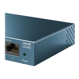 Commutateur - non géré - 5 x 10 - 100 - 1000 - de bureau - AC 220 V (LS105G)_4