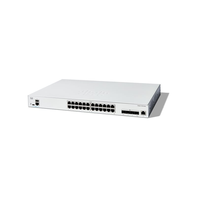 Commutateur - C3 - intelligent - 24 x 10 Gigabit Ethernet + 4 x combo 10 Gigabit SFP+ - RJ-45 - ... (C1300-24XT-RF)_1