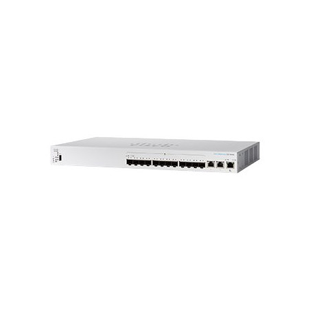 Commutateur - C3 - Géré - 10 x 10 Gigabit SFP+ + 2 x combo 10 Gigabit SFP+ - RJ-45 - Montabl... (CBS350-12XS-EU-RF)_1