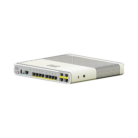 Commutateur - Géré - 8 x 10 - 100 + 2 x SFP Gigabit partagé - de bureau, Montable sur rack,... (WS-C2960C-8TC-S-RF)_1
