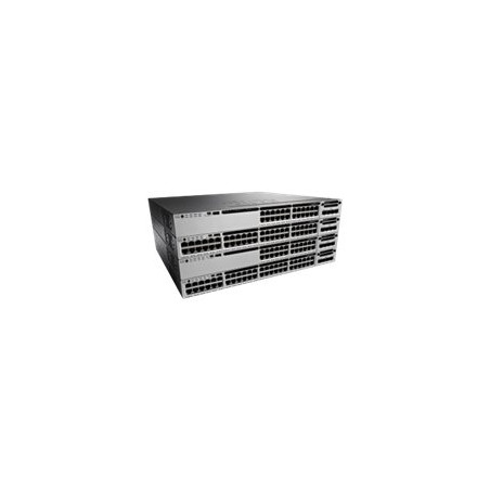 Commutateur - C3 - Géré - 48 x 10 - 100 - 1000 (PoE+) - de bureau, Montable sur rack - PoE+ ... (WS-C3850-48F-S-RF)_1